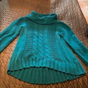 EUC WhiteHouseBlackMarket cowl hi lo sweater